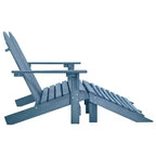 vidaXL 2-Seater Adirondack Chair with Ottomans - Solid Fir Wood - Multiple Colors