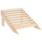 vidaXL 2-Seater Adirondack Chair with Ottomans - Solid Fir Wood - Multiple Colors