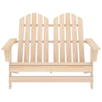 vidaXL 2-Seater Patio Adirondack Chair Outdoor Furniture Seat Solid Wood Fir