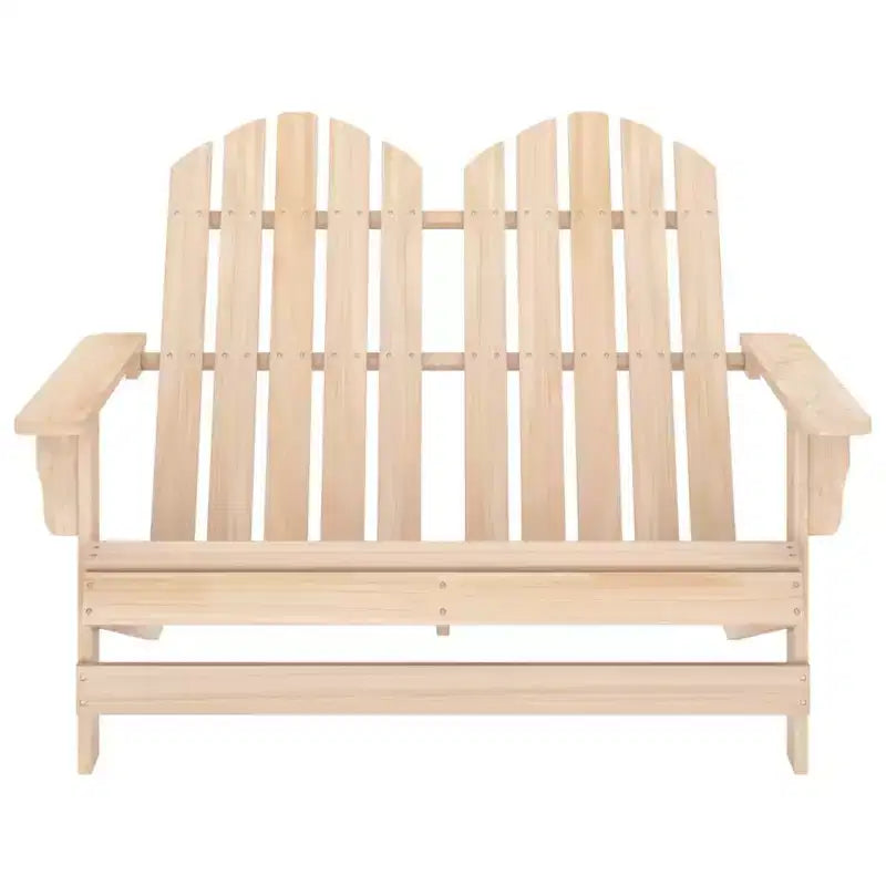 vidaXL 2-Seater Patio Adirondack Chair Outdoor Furniture Seat Solid Wood Fir