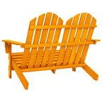 vidaXL 2-Seater Patio Adirondack Chair Outdoor Furniture Seat Solid Wood Fir