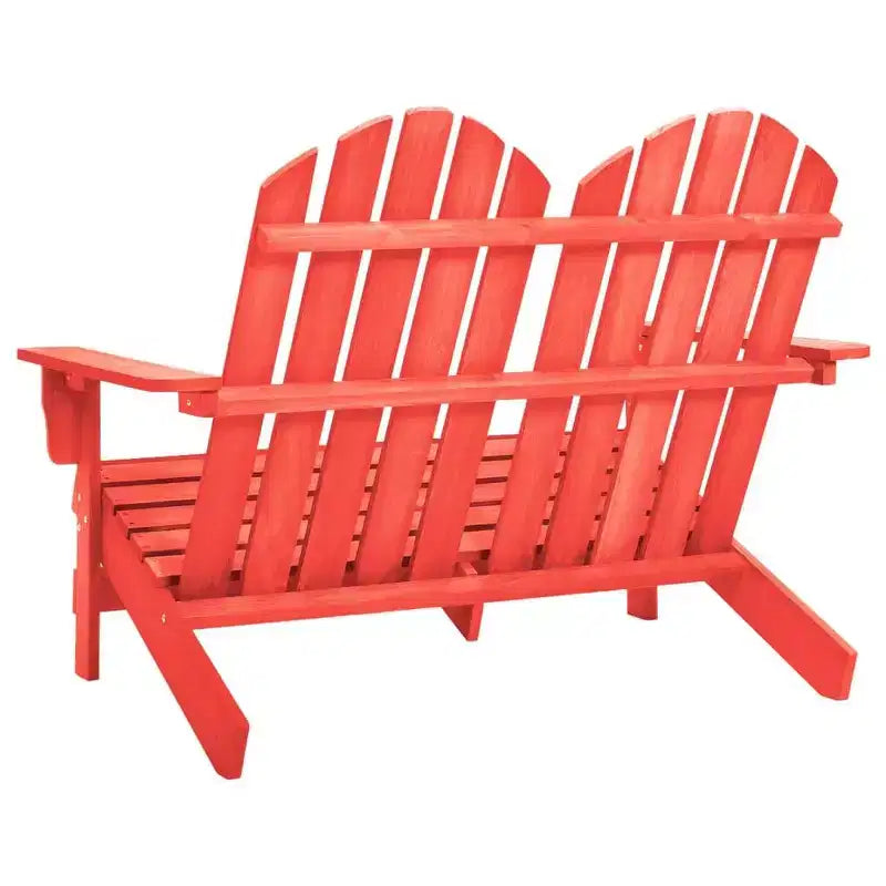 vidaXL 2-Seater Patio Adirondack Chair Outdoor Furniture Seat Solid Wood Fir