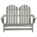 vidaXL 2-Seater Patio Adirondack Chair Outdoor Furniture Seat Solid Wood Fir