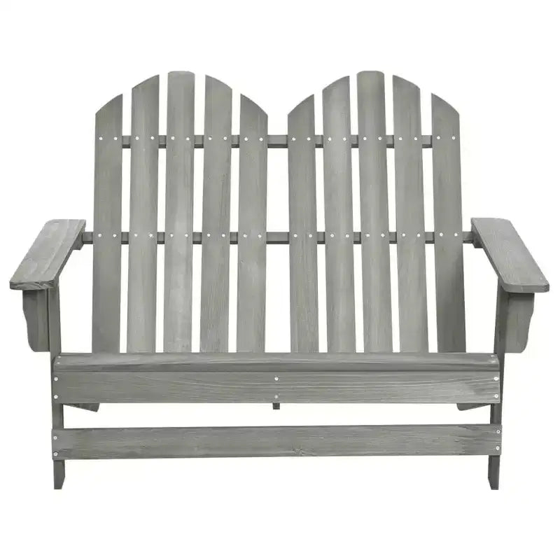 vidaXL 2-Seater Patio Adirondack Chair Outdoor Furniture Seat Solid Wood Fir