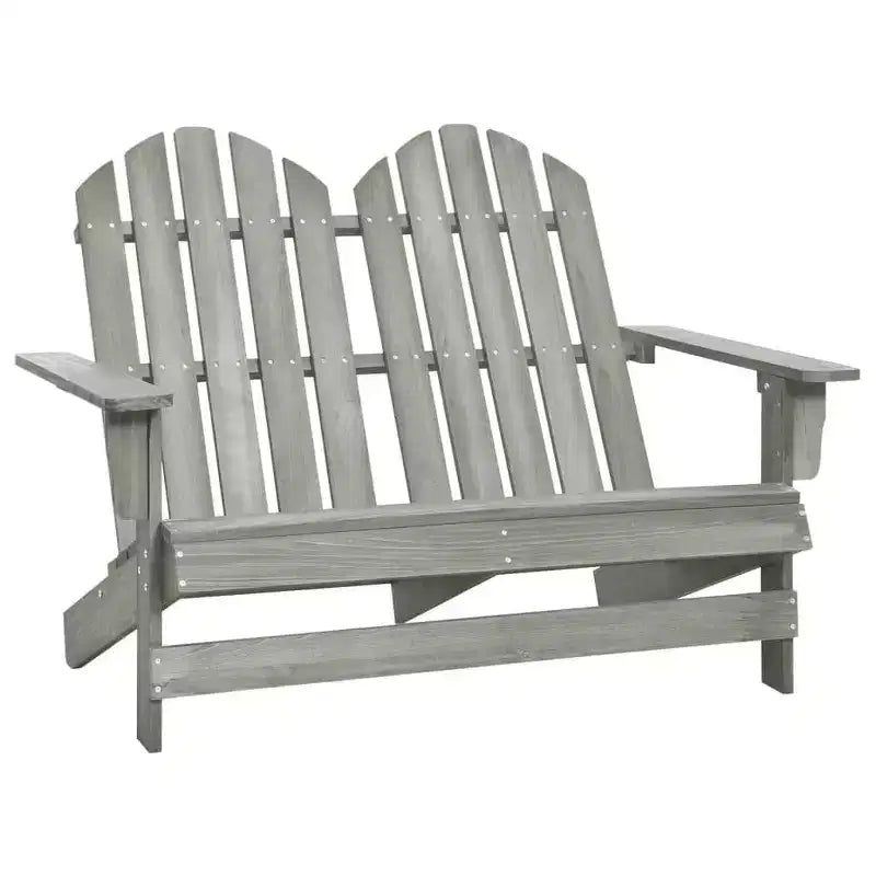 vidaXL Sedia Adirondack da Giardino a 2 Posti Mobili da Esterno in Legno Massello di Abete