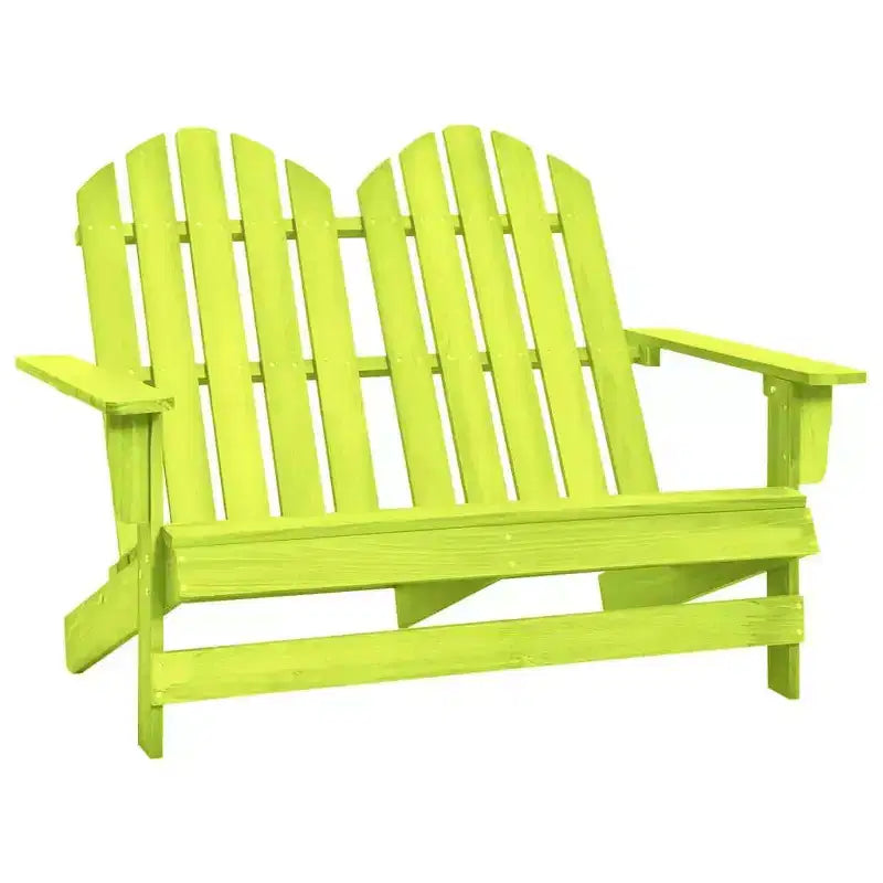 vidaXL Sedia Adirondack da Giardino a 2 Posti Mobili da Esterno in Legno Massello di Abete