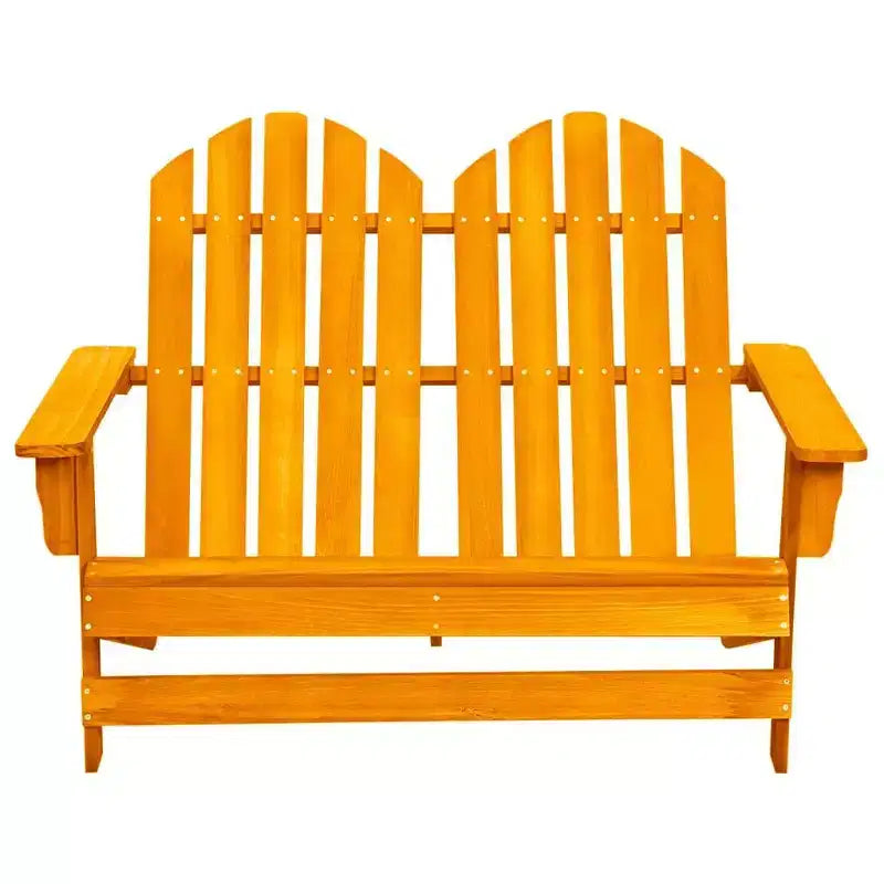 vidaXL Sedia Adirondack da Giardino a 2 Posti Mobili da Esterno in Legno Massello di Abete