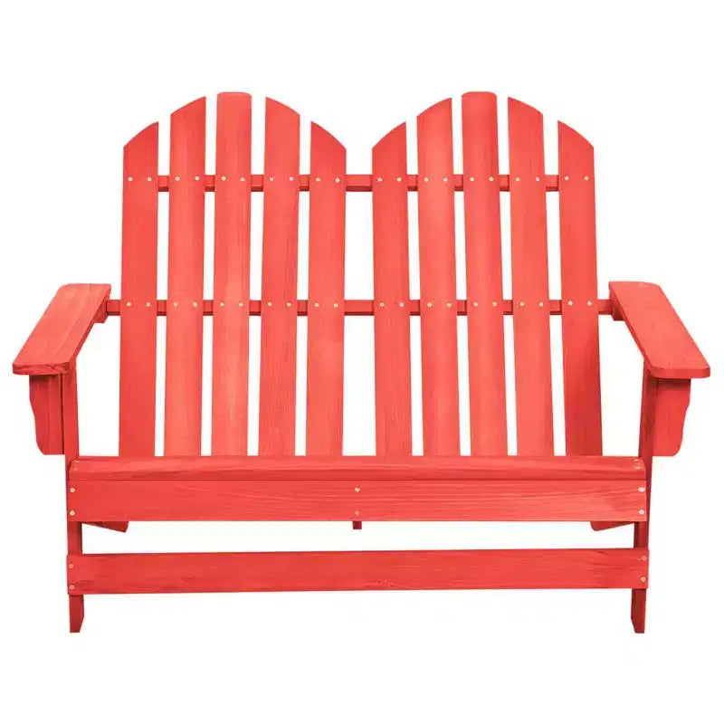 vidaXL Sedia Adirondack da Giardino a 2 Posti Mobili da Esterno in Legno Massello di Abete