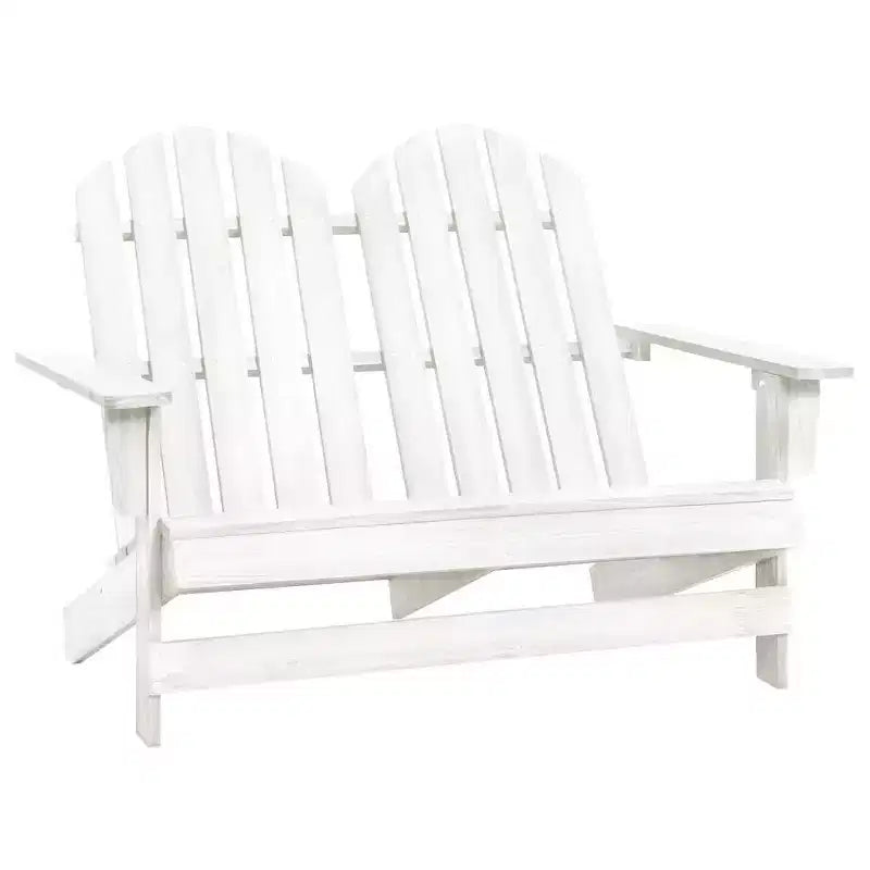 vidaXL Sedia Adirondack da Giardino a 2 Posti Mobili da Esterno in Legno Massello di Abete