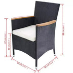 vidaXL Garden Chair Set of 2