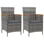 vidaXL Garden Chair Set of 2