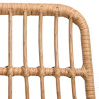 vidaXL Set of Outdoor Dining Chairs with Rattan Style