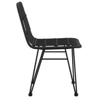 vidaXL Set of Outdoor Dining Chairs with Rattan Style