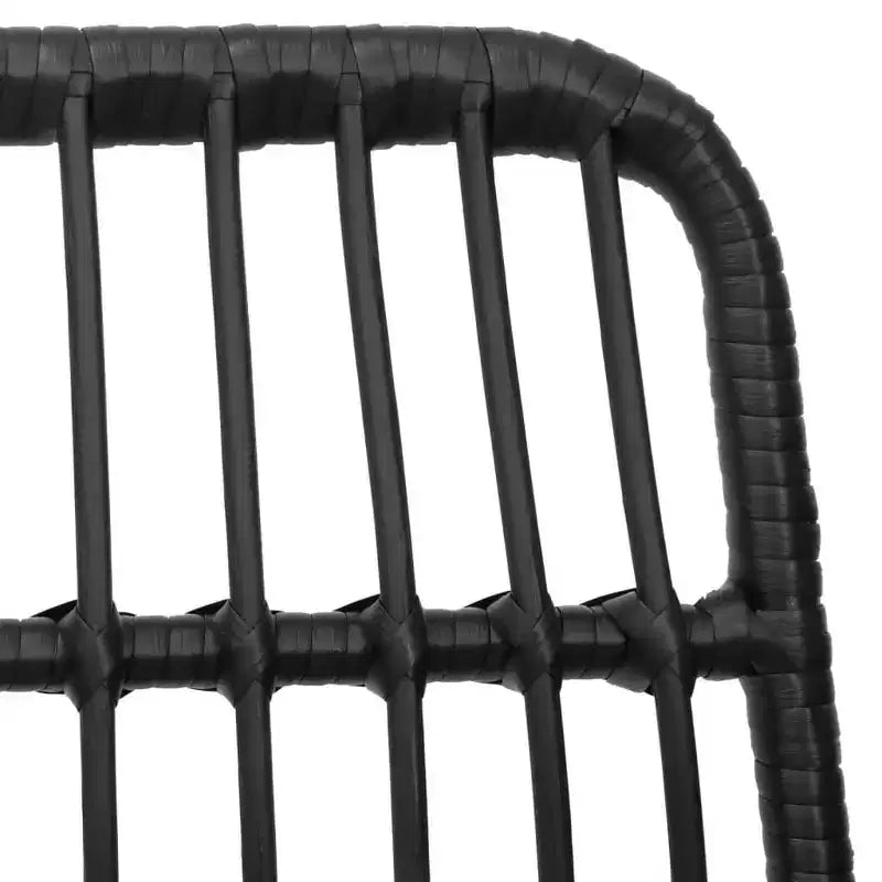 vidaXL Set of Outdoor Dining Chairs with Rattan Style
