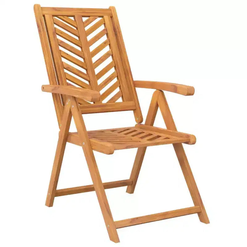 vidaXL Garden Chair Solid Acacia Wood Recliner Outdoor Seating Furniture