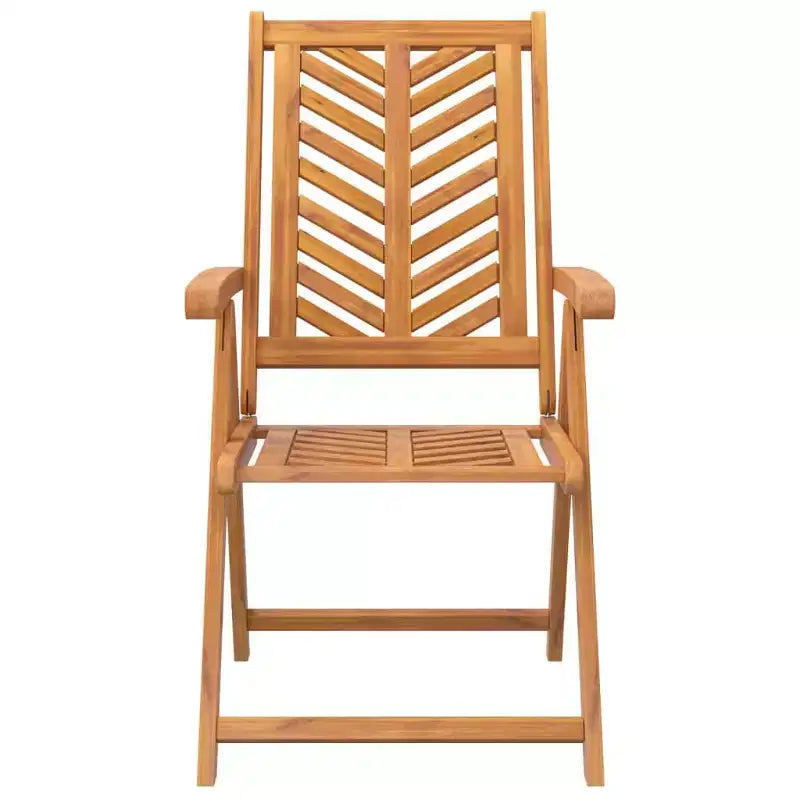vidaXL Garden Chair Solid Acacia Wood Recliner Outdoor Seating Furniture