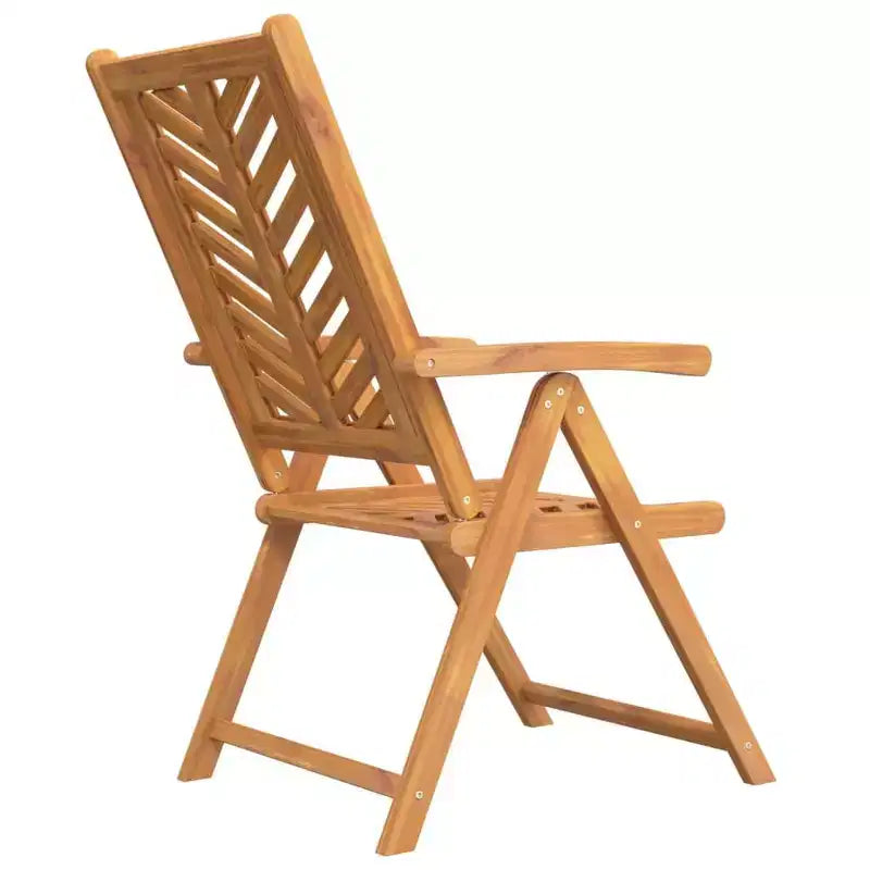 vidaXL Garden Chair Solid Acacia Wood Recliner Outdoor Seating Furniture