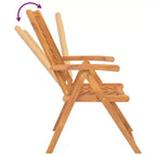 vidaXL Garden Chair Solid Acacia Wood Recliner Outdoor Seating Furniture