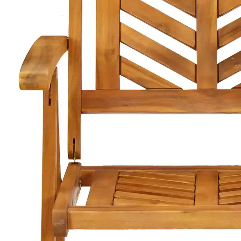 vidaXL Garden Chair Solid Acacia Wood Recliner Outdoor Seating Furniture