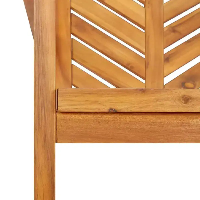 vidaXL Sedia da Pranzo da Esterno in Solido Legno di Acacia Naturale
