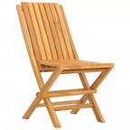 vidaXL Teak Folding Garden Chairs for Outdoor Use