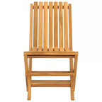 vidaXL Teak Folding Garden Chairs for Outdoor Use