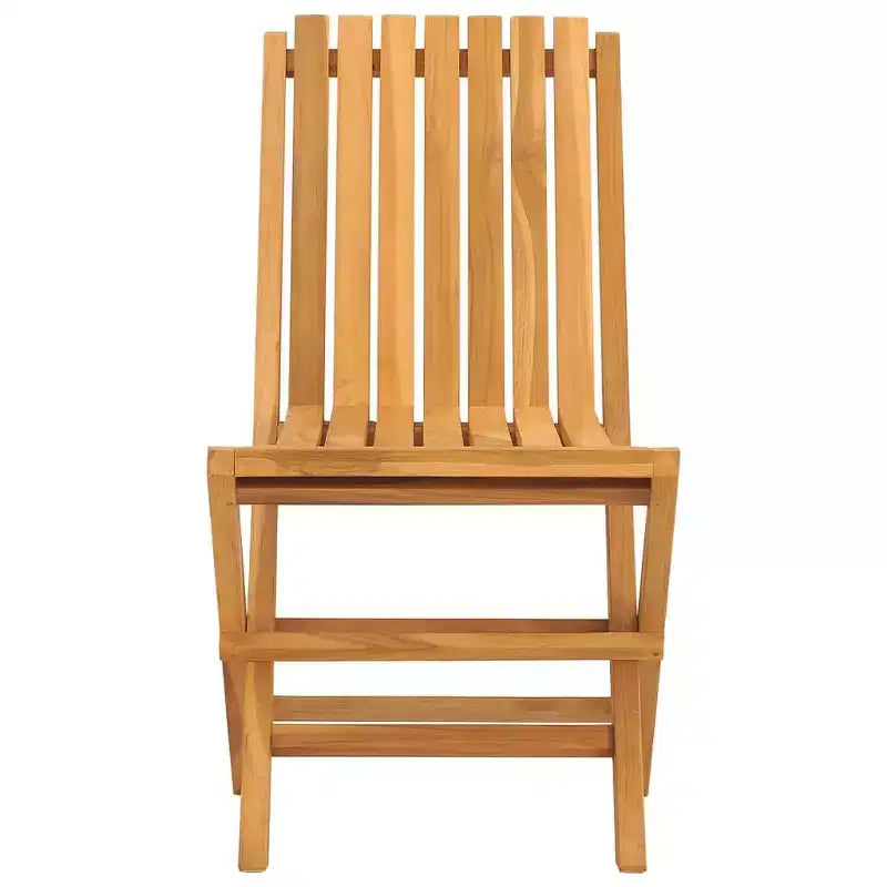vidaXL Teak Folding Garden Chairs for Outdoor Use