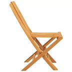 vidaXL Teak Folding Garden Chairs for Outdoor Use