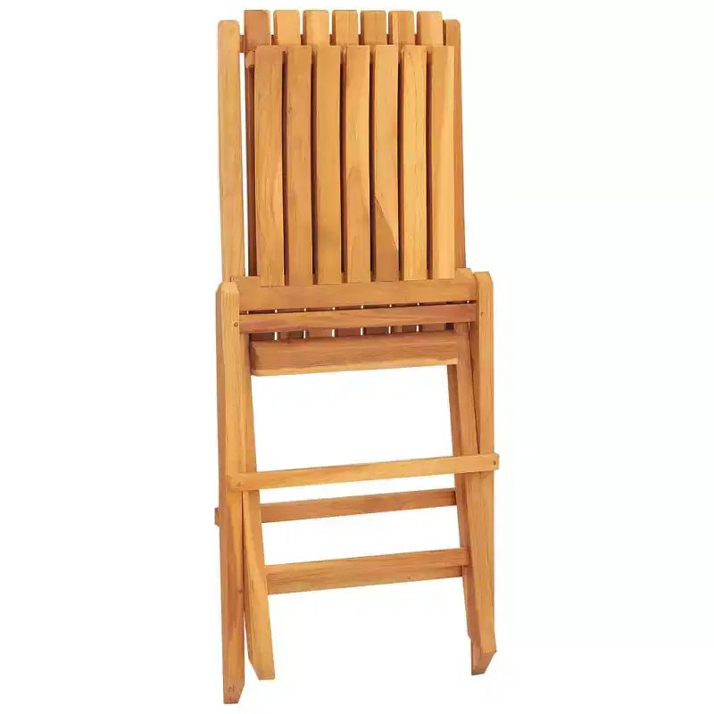 vidaXL Teak Folding Garden Chairs for Outdoor Use