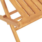 vidaXL Teak Folding Garden Chairs for Outdoor Use