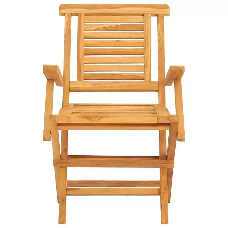 vidaXL Sedie da giardino pieghevoli 2 pz Legno massello di teak Standard