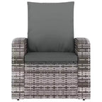 vidaXL Garden Reclining Chair PE Rattan Single Sofa