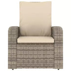 vidaXL Garden Reclining Chair PE Rattan Single Sofa