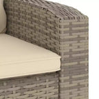 vidaXL Garden Reclining Chair PE Rattan Single Sofa