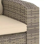 vidaXL Garden Reclining Chair PE Rattan Single Sofa