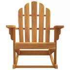 vidaXL Garden Adirondack Rocking Chairs 2 pcs Solid Teak Outdoor Furniture