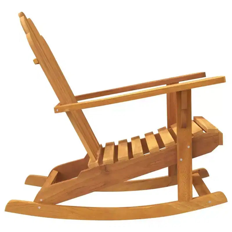 vidaXL Garden Adirondack Rocking Chairs 2 pcs Solid Teak Outdoor Furniture