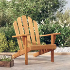 vidaXL Garden Adirondack Chair - Solid Teak Wood - Finish - Outdoor Seating