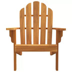 vidaXL Garden Adirondack Chair - Solid Teak Wood - Finish - Outdoor Seating
