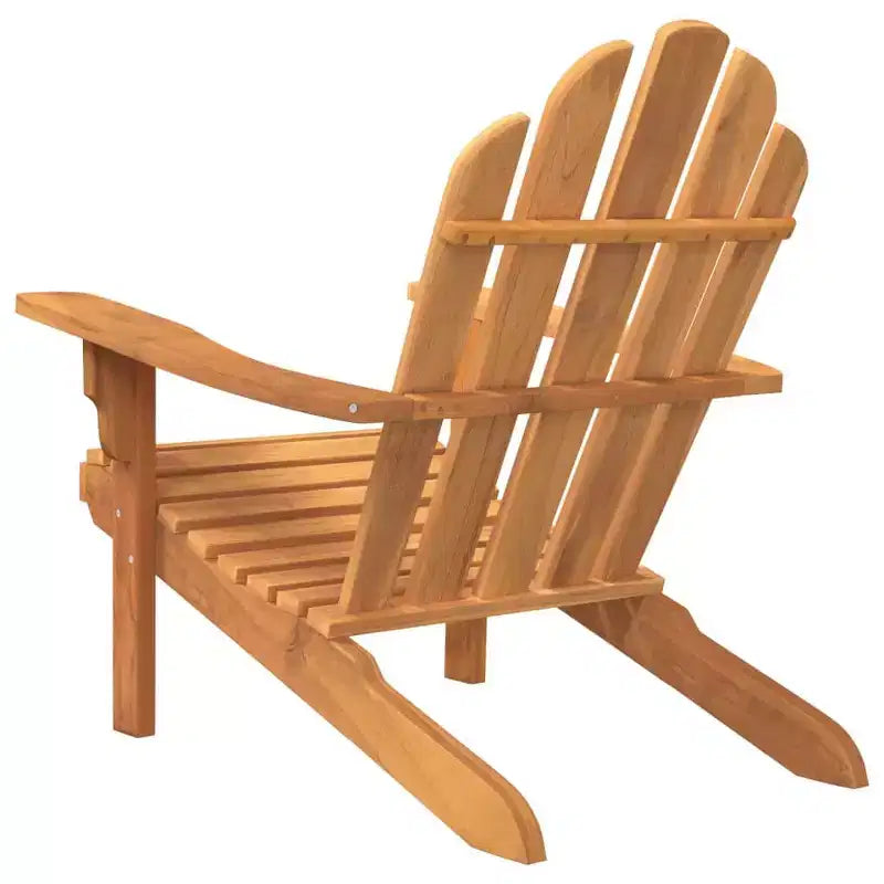 vidaXL Garden Adirondack Chair - Solid Teak Wood - Finish - Outdoor Seating