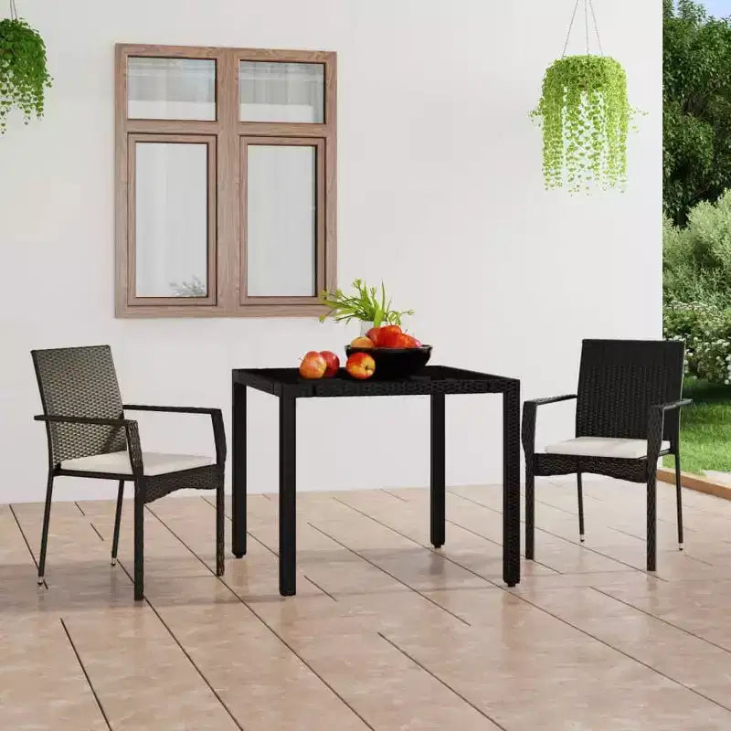 vidaXL Eleganti sedie da pranzo da esterno con cuscini