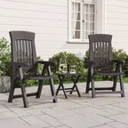 vidaXL Outdoor Reclining Chairs - Lightweight and Adjustable 2 pcs