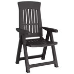 vidaXL Outdoor Reclining Chairs - Lightweight and Adjustable 2 pcs