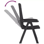 vidaXL Outdoor Reclining Chairs - Lightweight and Adjustable 2 pcs