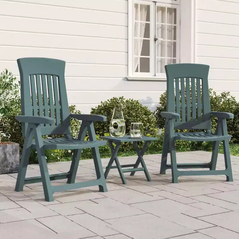 vidaXL Outdoor Reclining Chairs - Lightweight and Adjustable 2 pcs
