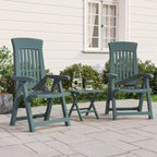 vidaXL Outdoor Reclining Chairs - Lightweight and Adjustable 2 pcs