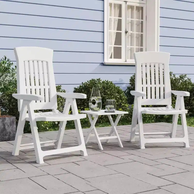 vidaXL Outdoor Reclining Chairs - Lightweight and Adjustable 2 pcs