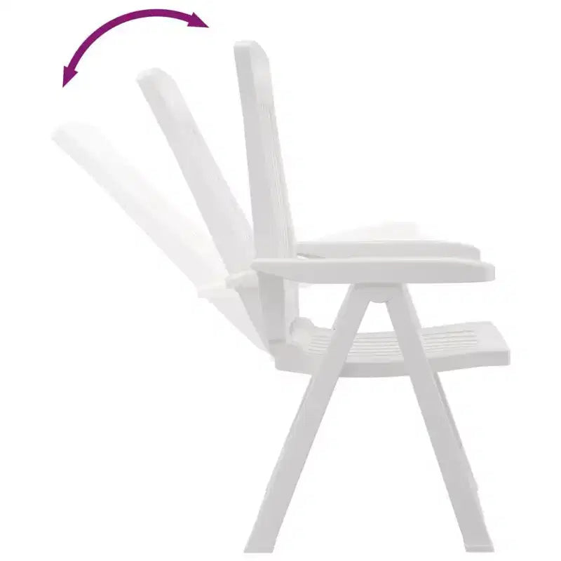 vidaXL Outdoor Reclining Chairs - Lightweight and Adjustable 2 pcs