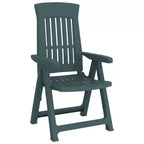 vidaXL Outdoor Reclining Chairs - Lightweight and Adjustable 2 pcs