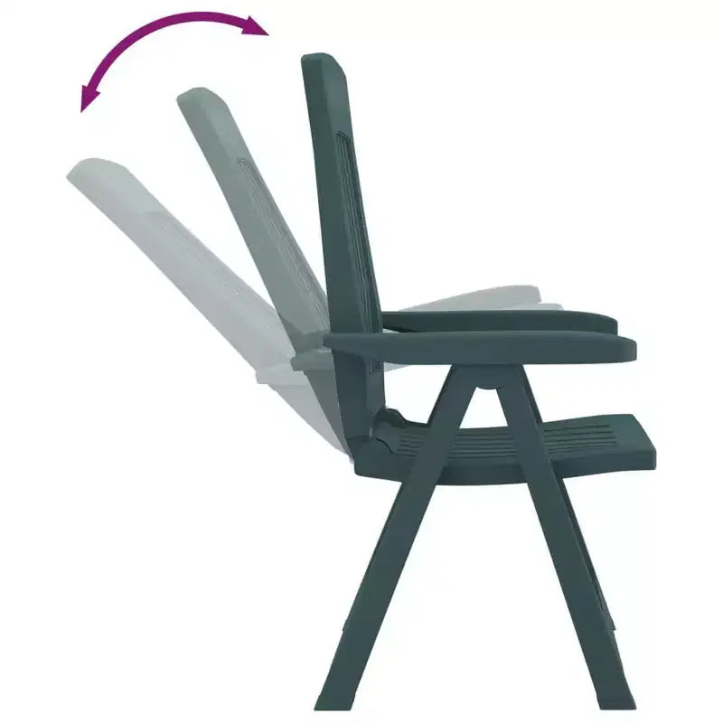 vidaXL Outdoor Reclining Chairs - Lightweight and Adjustable 2 pcs